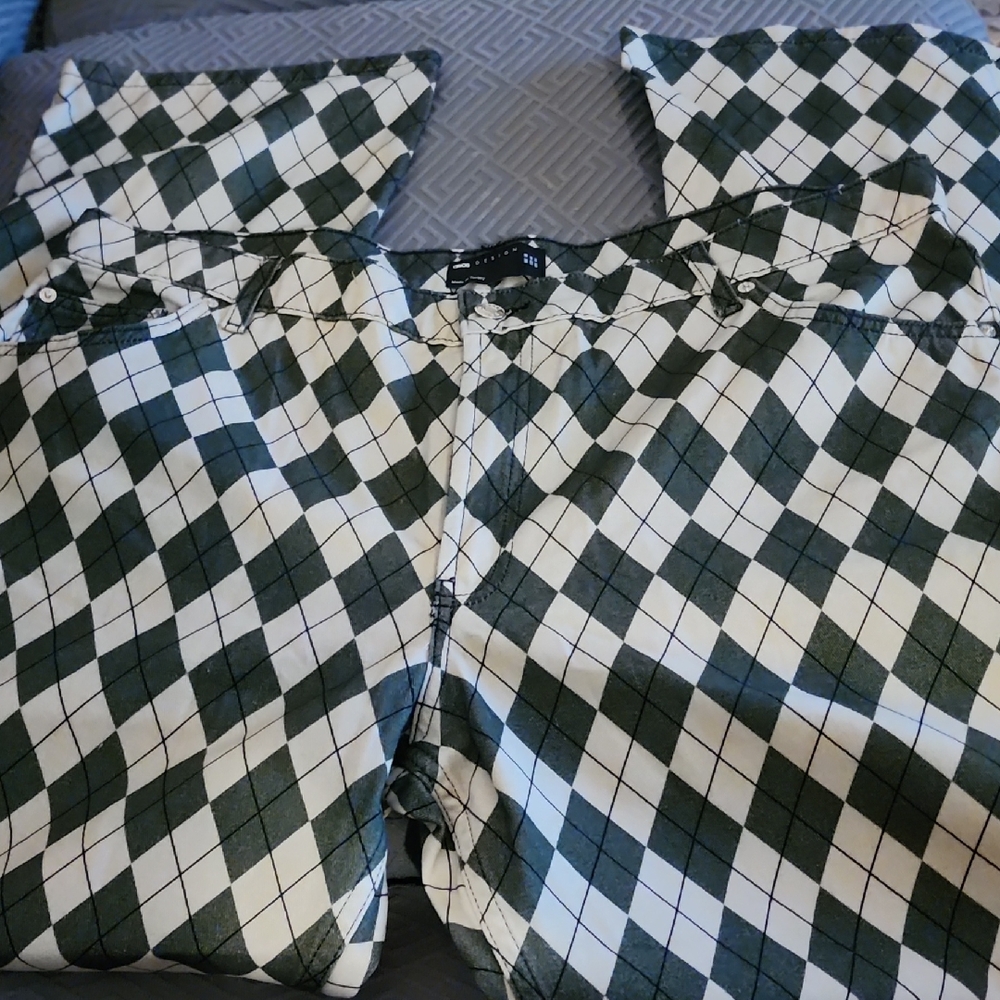 ASOS Design Green and Cream Patterned Garment